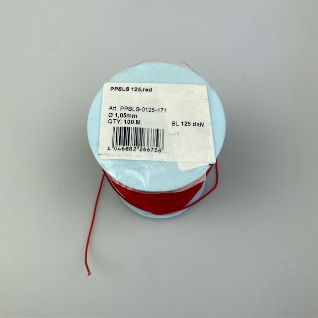 [CVDFPPSLS125] Liros Covered Foilkite line PPSLS 125 1.05mm red 125daN
